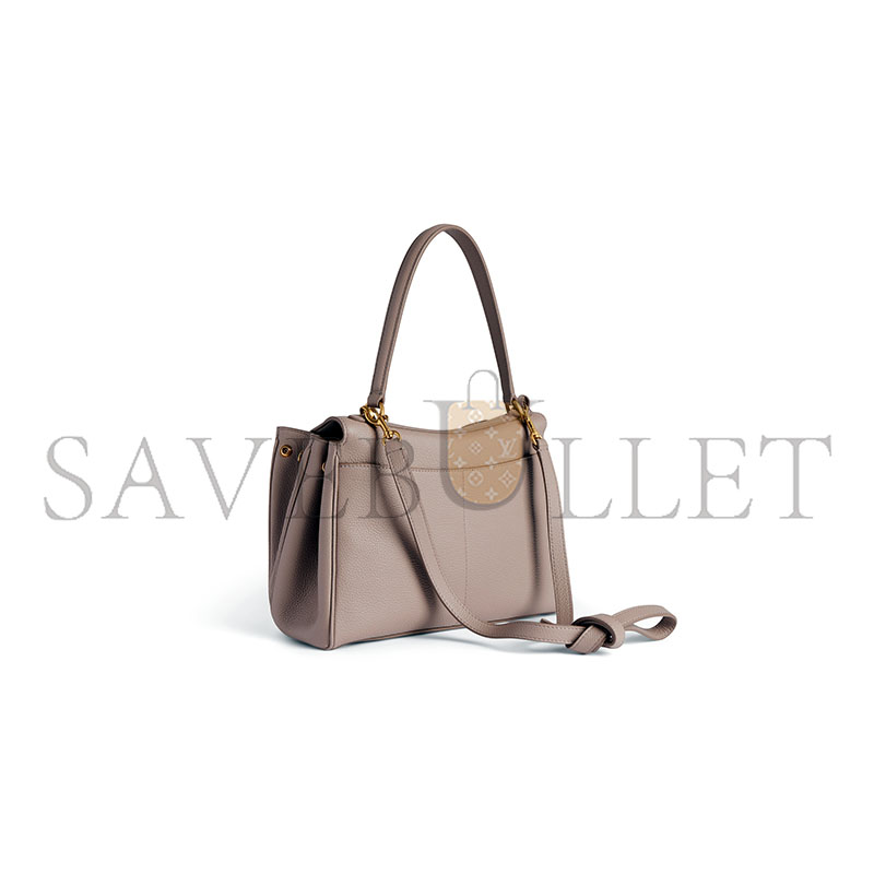 BALENCIAGA WOMEN'S RODEO HANDBAG SMALL GRAINED CALFSKIN IN SESAME 7897792ABV52914 (27*20*10cm) BALENCIAGA WOMEN'S RODEO HANDBAG SMALL GRAINED CALFSKIN IN SESAME 7897792ABV52914 (27*20*10cm)